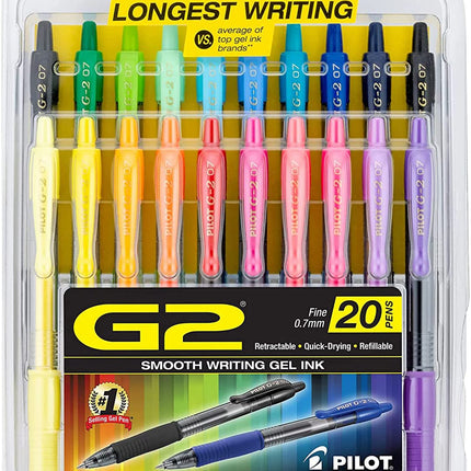 Pilot G2 Premium Gel Pens, Gel Roller Pens, Fine P