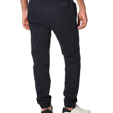 WT02 Men's Twill Jogger Pants, Navy-a, XX-Large