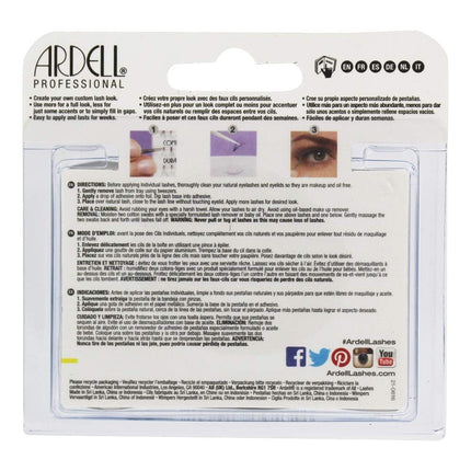 ARDELL Professional Double Individuals Knot-Free Double Flares - Short Black (Pack of 3)