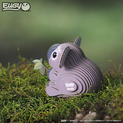 EUGY 016 Koala 3D Paper Puzzle - 33 Pieces Eco-Friendly Educational Toy Puzzle for Boys, Girls & Kids Ages 6+