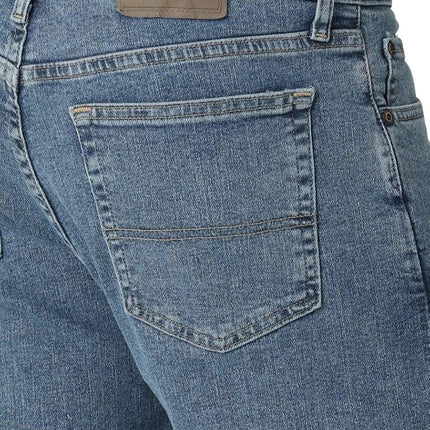 Wrangler Authentics Men's Comfort Flex Waist Relaxed Fit Jean, Light Stonewash, 34W / 34L
