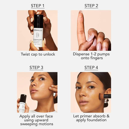 Dermablend Professional Insta-Grip Jelly Primer - 3-in-1: 24-Hour Makeup Extender, Instant Moisturizer, and Skin Tightening Mask - Dermatologist-Created, Fragrance-Free, Allergy-Tested - 30 ml