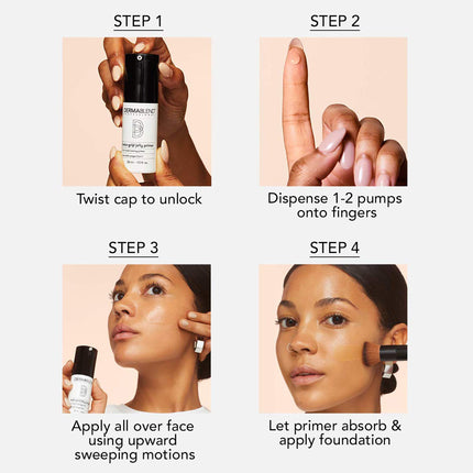 Dermablend Professional Insta-Grip Jelly Primer - 3-in-1: 24-Hour Makeup Extender, Instant Moisturizer, and Skin Tightening Mask - Dermatologist-Created, Fragrance-Free, Allergy-Tested - 30 ml