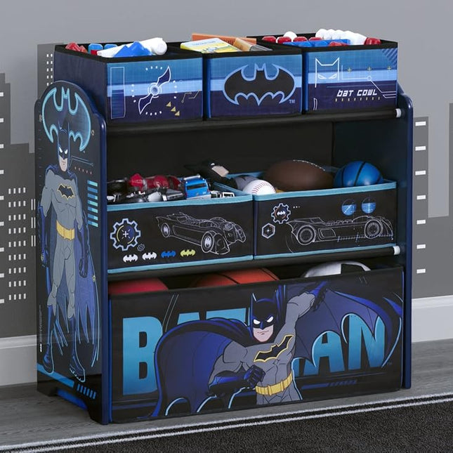 Delta Children Design & Store 6 Bin Toy Storage Organizer, Batman