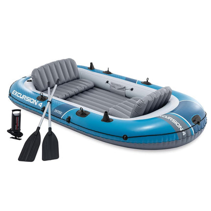 INTEX 66324EP Excursion 4 Inflatable Boat Set: Inc