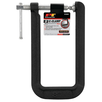 Performance Tool W3982 8-Inch Deep Throat C-Clamp,