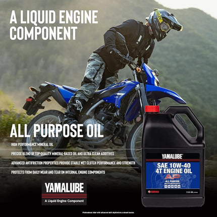 Yamaha - Yamalube - Motorcycle/ATV/UTV - Engine Oil - 1 Gallon (10W-40 - All Purpose)