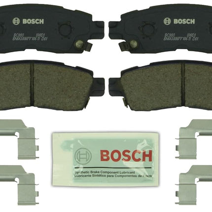 BOSCH BC883 QuietCast Premium Ceramic Disc Brake Pad Set - Compatible with Select Buick Enclave, Rainier; Cadillac XTS; Chevrolet, Trailblazer, Traverse; GMC Acadia, Envoy; Saturn Outlook + More; REAR