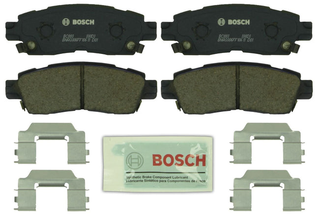 BOSCH BC883 QuietCast Premium Ceramic Disc Brake Pad Set - Compatible with Select Buick Enclave, Rainier; Cadillac XTS; Chevrolet, Trailblazer, Traverse; GMC Acadia, Envoy; Saturn Outlook + More; REAR