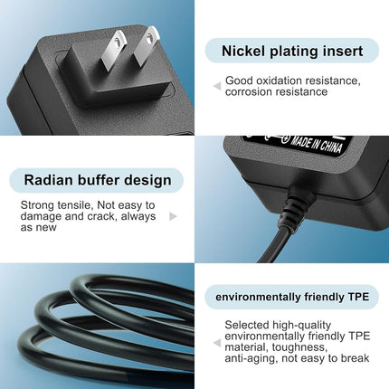 12V AC/DC Charger Power Supply Compatible for Seagate Hard Drive, Freeagent Goflex, WD Western Digital My Book External Hard Drive Adapter Power Cord