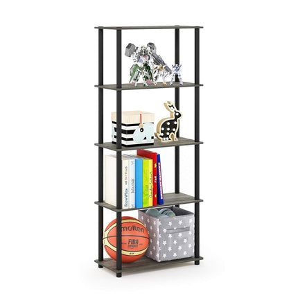 Furinno TURN-N-TUBE Storage Shelves, 5-Tier Book S
