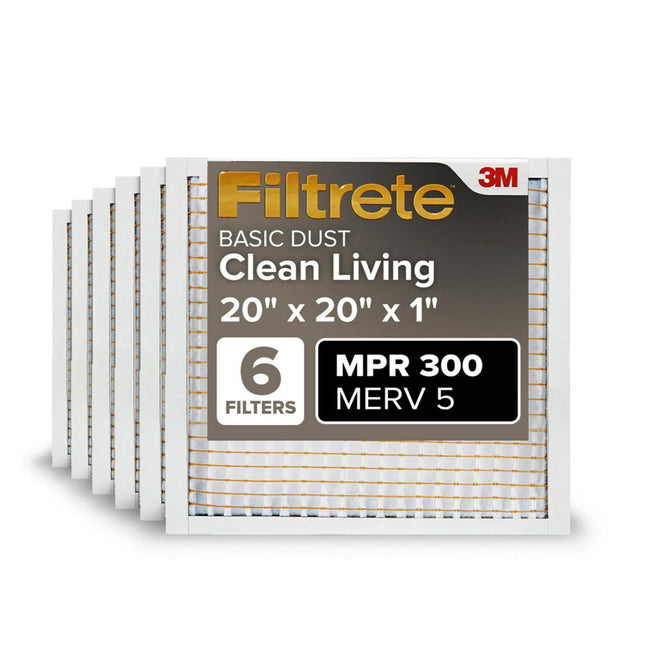 Filtrete 20x20x1 AC Furnace Air Filter, MERV 5, MP