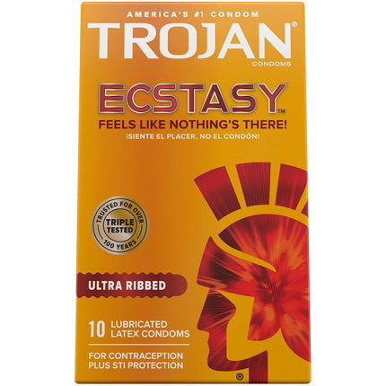 Trojan Stimulations Ecstasy Ultrasmooth Lubricant,10-count
