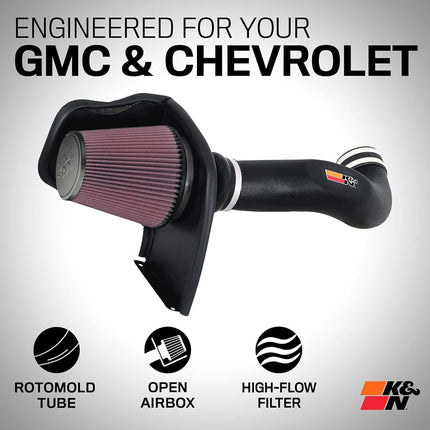 K&N 57-3050 Washable and Reusable Car Performance Intake Kit