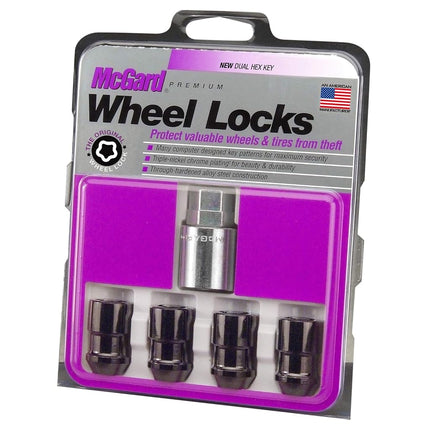 McGard 24038 Wheel Set, Black, 4 Locks / 1 Key