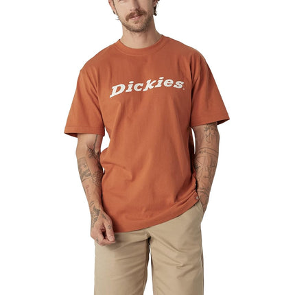 Dickies Men's Short Sleeve Wordmark Graphic T-Shirt, Copper, Medium