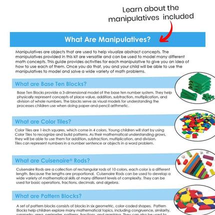Learning Resources Take Manipulatives Ages 5-7 Key Stage 1 Educational Maths Kit for Learning at Home