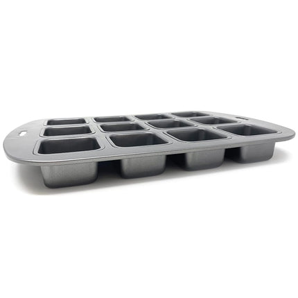 Norpro 3998 Nonstick 12-Cavity Linking Brownie Muffin Cupcake Cake Pan, Squares