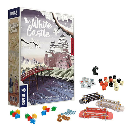 Thames & Kosmos - Devir: The White Castle - Dice Worker Placement - Comptetitive Strategic Board Games for Adults & Kids, 1-4 Players, Ages 12+ - BGWHCAS