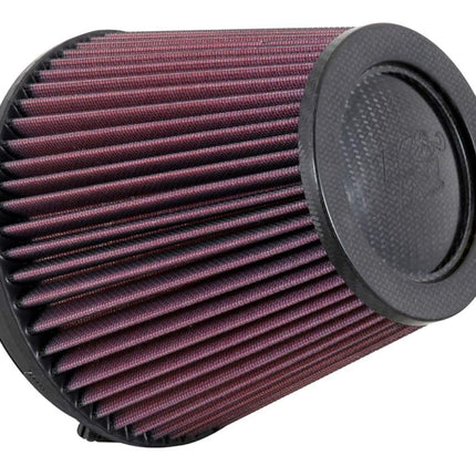 K&N Universal Air Filter - Carbon Fiber Top: High Performance, Premium, Washable, Replacement Engine Filter: Flange Diameter: 6 In, Filter Height: 6 In, Flange Length: 1 In, Shape: Round, RP-5168