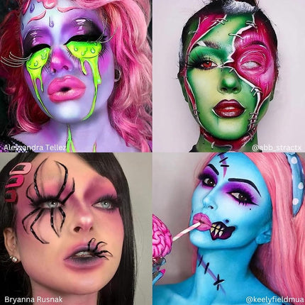 Mehron Makeup Paradise AQ Face & Body Paint 8 Color Palette (Pastel) - Face, Body, SFX Makeup Palette, Special Effects, Face Painting Palette for Art, Theater, Halloween, Parties and Cosplay