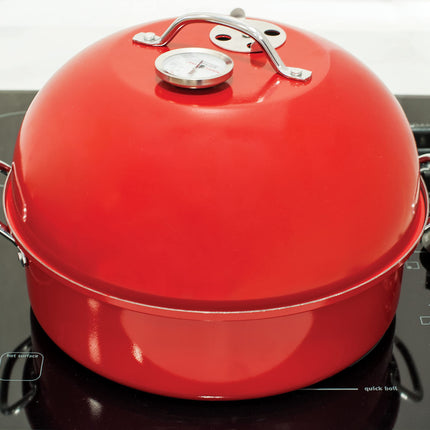 Nordic Ware 36556 Stovetop Kettle Smoker, One, Red