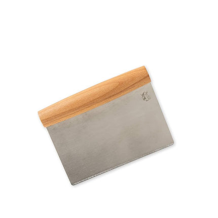 Nordic Ware Dough Scraper, Stainless Steel Dough Cutter with Beechwood Handle, High-Quality Baking Equipment for Cutting Dough and Scraping Work Surfaces, Colour: Silver