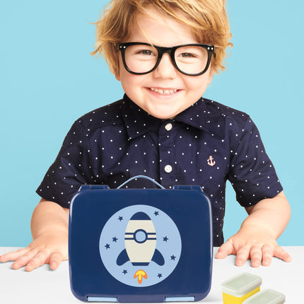 Skip Hop Kids Bento Lunch Box, Ages 3+, Sparks Rocket