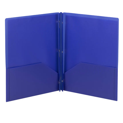 Smead Poly Two-Pocket Folder, Tang-Style Fastener,