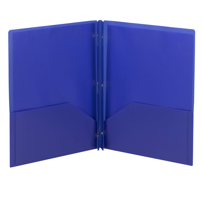 Smead Poly Two-Pocket Folder, Tang-Style Fastener,