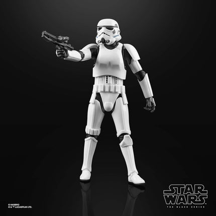 Star Wars The Black Series Imperial Stormtrooper Toy 6-Inch Scale The Mandalorian Collectible Action Figure, Children From 4 Years Old