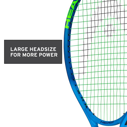 HEAD Ti. Conquest Tennis Racket - Pre-Strung Head Light Balance 27 Inch Racquet - 4 3/8 in Grip,Blue