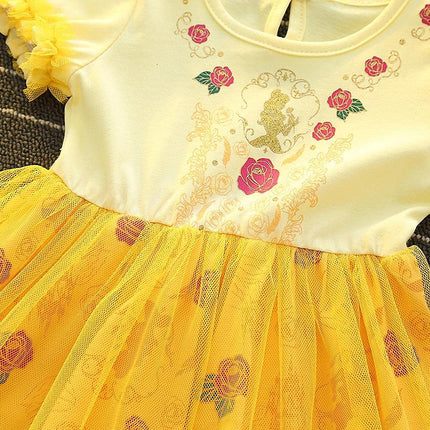 Dressy Daisy Princess Dress Up Clothes Halloween Fancy Party Tulle Skirt Summer Outfit for Toddler Girls Size 3, 301