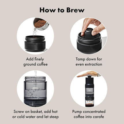 OXO Brew Rapid Brewer Portable Coffee Maker, Hot and Cold
