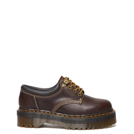 Zapatos unisex Dr. Martens 8053 4i Quad Arc - Parte superior de cuero - Cierre con cordones - Entresuela y suela de PVC Marrón oscuro UK 13 (US para hombre 14) Mediano