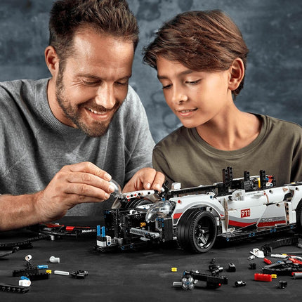 LEGO® Technic Porsche 911 RSR Supercar Building Set (1580 pcs) Sports Race Car Advanced Building Kit, Exclusive Collectible for Boys and Adults 42096