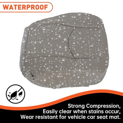 ECOTRIC Front Driver Side Bottom Seat Cover Gray# 922 Replacement Compatible with 2003-2006 Chevy Tahoe Avalanche Silverado Suburban GMC Yukon Pewter Synthetic Leather Seat Cover