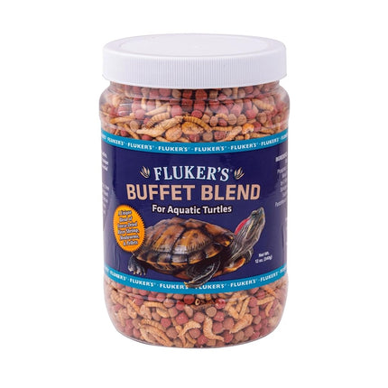 Fluker's Flukers 70131 Buffet Blend Aquatic Formula Turtle Food, 12oz