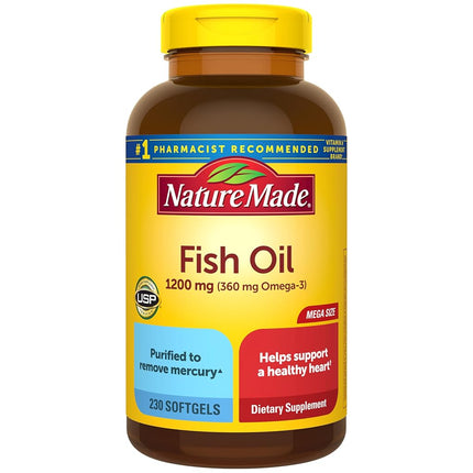 Nature Made - Omega-3 Fish Oil 1200 mg. - 230 Liqu