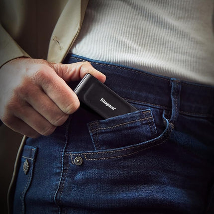 Kingston XS1000 1TB External SSD USB 3.2 Gen 2 Portable Solid State Drive Black - SXS1000/1000G