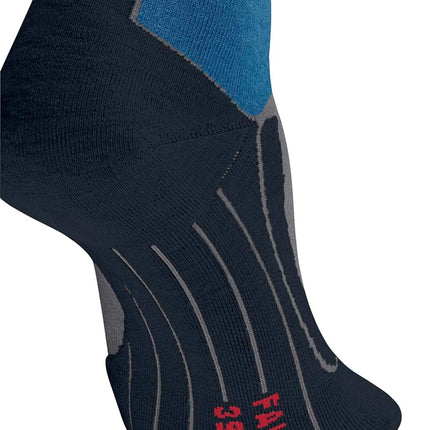 FALKE Men's SK4 Advanced M Kh Wool Warm Thin Skiing Socks 1 Pair, Grey Mid Melange 3530, 8-9