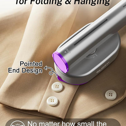 Steamer Clothes,Travel Portable Handheld Mini Clothes Steamer & lron 2 In 1 Fast 10s Heat-Up.Garment steamer lron,Rotatable Broad 1200W Effortless for Travel Office Home 110-120V Purple (purple01)