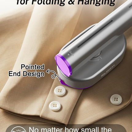 Steamer Clothes,Travel Portable Handheld Mini Clothes Steamer & lron 2 In 1 Fast 10s Heat-Up.Garment steamer lron,Rotatable Broad 1200W Effortless for Travel Office Home 110-120V Purple (purple01)