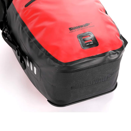 Rhinowalk Bike Bag Waterproof Bike Pannier Bag 27L,(for Bicycle Cargo Rack Saddle Bag Shoulder Bag Laptop Pannier Rack Bicycle Bag Professional Cycling Accessories)-Red