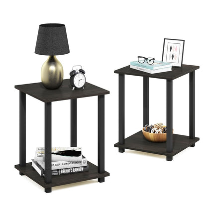 Furinno SIMPLISTIC Set of 2, 2-Tier Side Table, Es