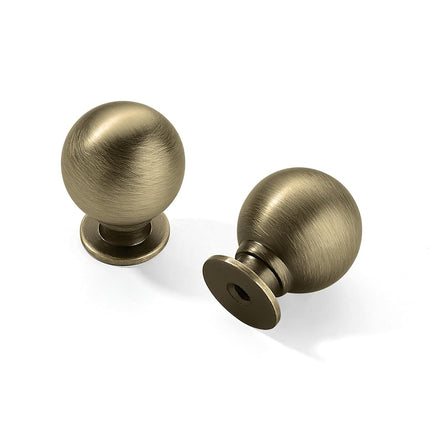 CABDM 6 Pack 1 Inch Vintage Ball Brushed Antique B