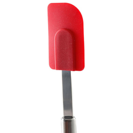 Norpro 3 Piece Silicone/Stainless Steel Kitchen Spatula Set - Red, Large