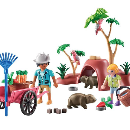 Playmobil 71625 Wiltopia: Wombat Shelter, Adventure in the Australian Outback, made from over 80% recycled and bio-based material, detailed play sets suitable for children ages 4+