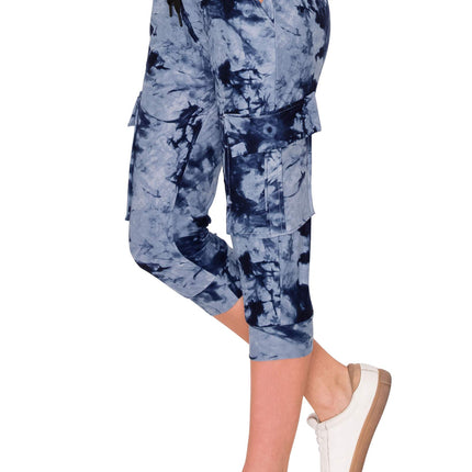 ALWAYS Women's Tie Dye Capri Jogger Sweatpants - S