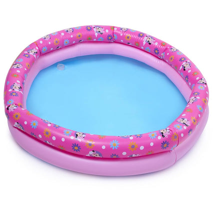 Swimways Minnie Mouse Kiddie Pool, Inflatable Above Ground Pool & Outdoor Toys, Minnie Mouse Party Supplies & Pool Toys for Kids Aged 3 & Up